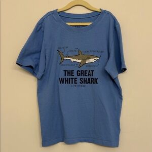 Life Is Good Kids Blue Great White Shark Tee XXL
